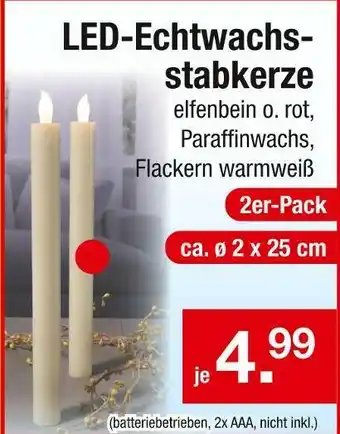 Zimmermann Led-echtwachsstabkerze Angebot