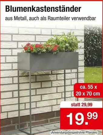 Zimmermann Blumenkastenständer Angebot