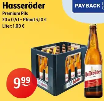 Trink und Spare Hasseröder Premium Pils 20x0,5 L Angebot