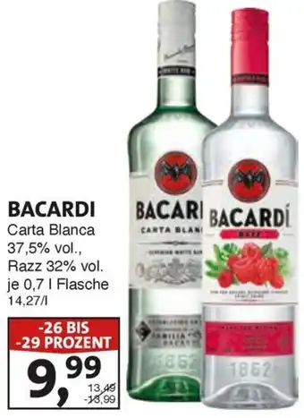 Lösch Depot BACARDI Carta Blanca 0,7 L Flasche Angebot