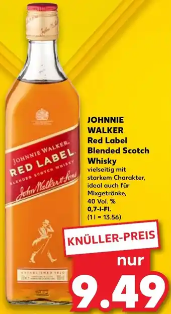 Kaufland JOHNNIE WALKER Red Label Blended Scotch Whisky 0,7 L-Fl. Angebot