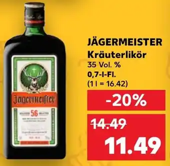 Kaufland JÄGERMEISTER Kräuterlikör 0,7 L-Fl. Angebot