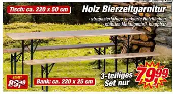 Posten Börse Holz Bierzeltgarnitur Angebot