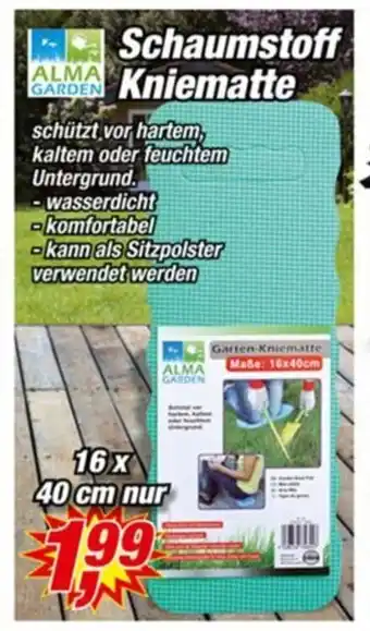 Posten Börse ALMA GARDEN Schaumstoff Kniematte 16x 40 cm Angebot