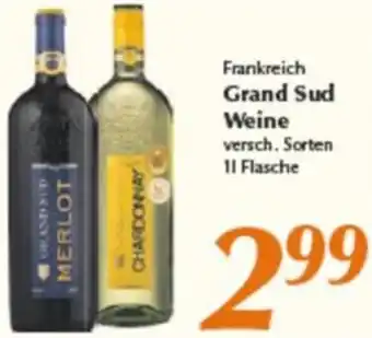 inkoop Frankreich Grand Sud Weine 1 L Flasche Angebot