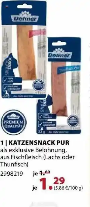 Dehner Katzensnack Pur Angebot