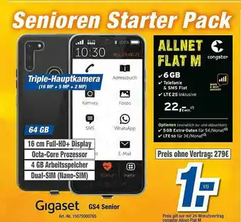 expert Techno Land Gigaset Gs4 Senior Angebot