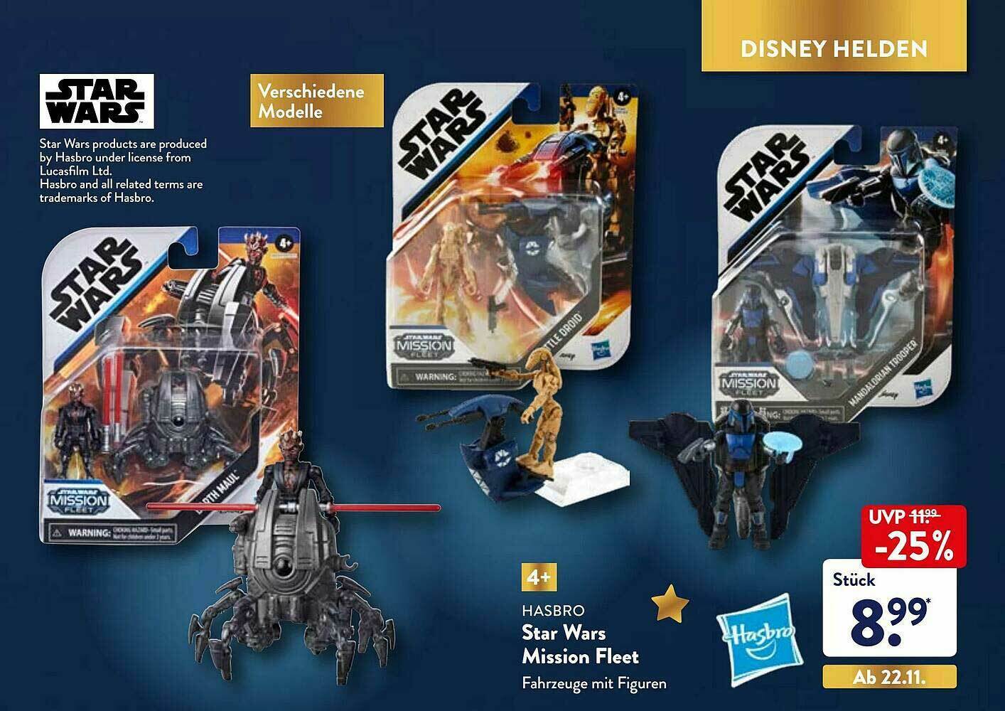 Hasbro Star Wars Mission Fleet Angebot bei Aldi Nord