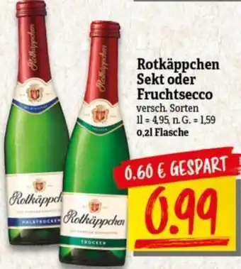 NP Discount Rotkäppchen Sekt oder Fruchtsecco 0,2 L Flasche Angebot