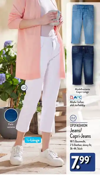 Aldi Nord UP2FASHION Jeans/ Capri-Jeans Angebot