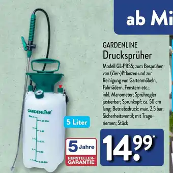 Aldi Nord GARDENLINE Drucksprüher 5 Liter Angebot