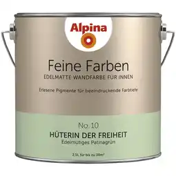 Hagebau ALPINA Dispersionsfarbe Feine Farben, edelmatt, 2,5 l - gruen Angebot