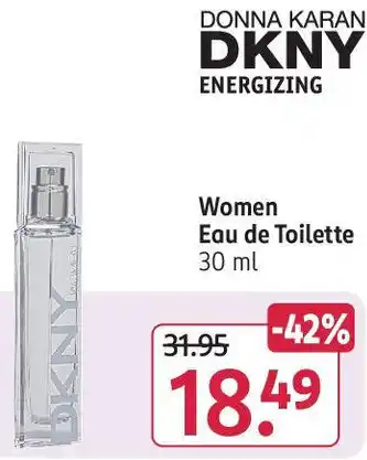 Rossmann DONNA KARAN DKNY ENERGIZING Women Eau de Toilette 30 ml Angebot