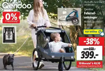 Lidl Qeridoo Fahrradanhänger Angebot