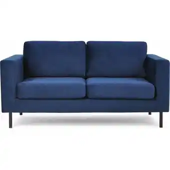 ManoMano Tozzi Modernes Sofa, Velour-Bezug, Metallbeine, blau - Konsimo Angebot