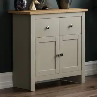 ManoMano Arlington Sideboard 2 Schubladen 2 Türen Schrank Schrank Lagerung, Grau Angebot