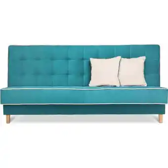 ManoMano Dozer Schlafsofa 3 Sitzer, türkis/ecru - Konsimo Angebot