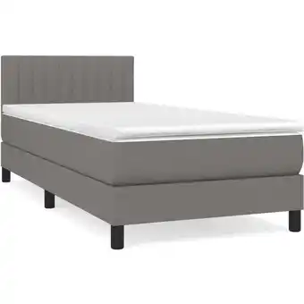 ManoMano Bettgestell mit Matratze,Betten für Erwachsene,Boxspringbett,Schlafzimmerbett Dunkelgrau 90x200 cm Stoff -Maison 54791 - Grau Angebot