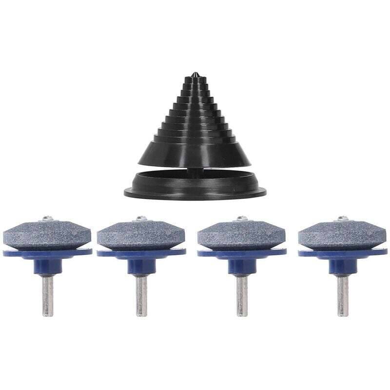 Lawn Mower Blade Sharpener Drill Attachment Kit Balancer Power Hand