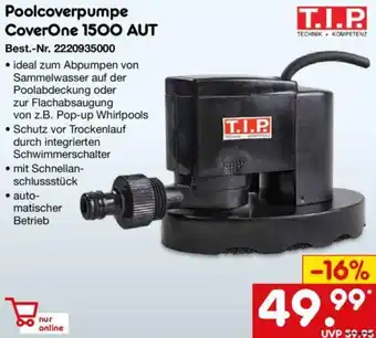 Netto Marken-Discount T.I.P Poolcoverpumpe CoverOne 1500 AUT Angebot