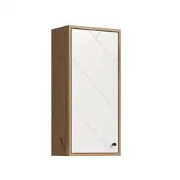 toom Baumarkt Hängeschrank 'Touch' weiß/eichefarben 36 x 77 x 22 cm Angebot