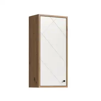 toom Baumarkt Hängeschrank 'Touch' weiß/eichefarben 36 x 77 x 22 cm Angebot