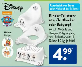 Aldi Süd Kinder-Toiletten- sitz, -Tritthocker oder Babytopf Versch. Modelle und Designs, Polypropylen, max. Angebot