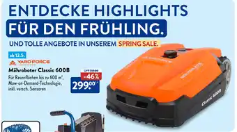 Aldi Süd YARD FORCE Mähroboter Classic 600B Angebot