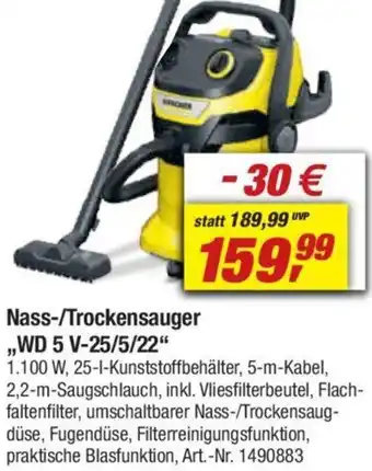 toom Baumarkt KÄRCHER Nass-/Trockensauger ,,WD 5 V-25/5/22" Angebot