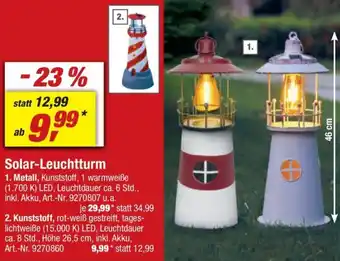 toom Baumarkt Solar-Leuchtturm Angebot