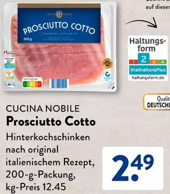 Aldi Süd CUCINA NOBILE Prosciutto Cotto 200 g Packung Angebot