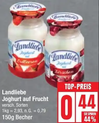 Edeka Landliebe Joghurt auf Frucht 150 g Becher Angebot