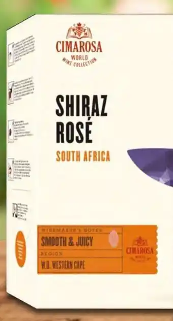 SHIRAZ ROSE BAG IN BOX 3 LITER Angebot bei Lidl