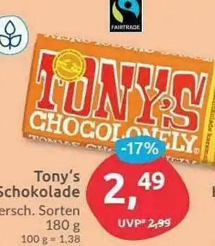 Budni Tony's Schokolade Angebot