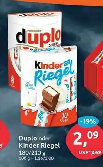 Budni Duplo Oder Kinder Riegel Angebot