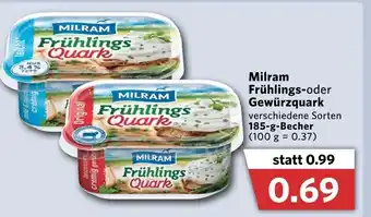 Combi Milram Frühlings oder Gewürzquark 185g Becher Angebot