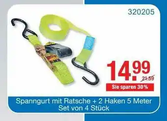 V Baumarkt Spanngurt Mit Ratsche + 2 Haken Angebot