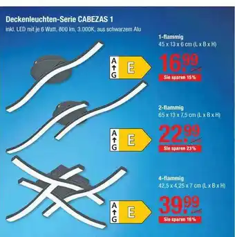 V Baumarkt Deckenleuchten-serie Cabezas 1 Angebot