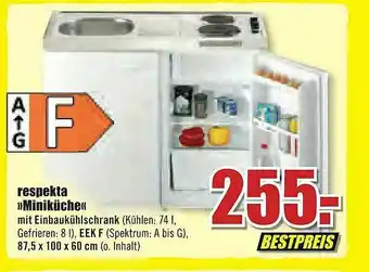 B1 Discount Baumarkt Respekta »miniküche« Angebot