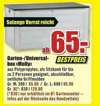 B1 Discount Baumarkt Garten- Universal- Box »molly« Angebot