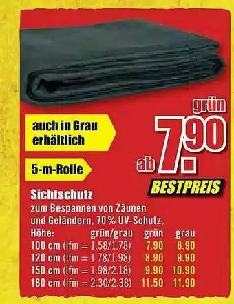 B1 Discount Baumarkt Sichtschutz Angebot