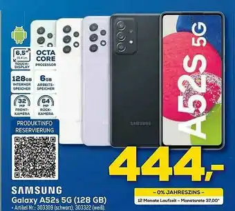 Euronics Berlet Samsung Galaxy A52s 5g (128 Gb) Angebot