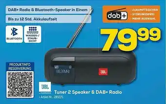 Euronics Berlet Jbl Tuner 2 Speaker & Dab+ Radio Angebot