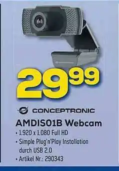 Euronics Berlet Amdiso1b Webcam Conceptronic Angebot