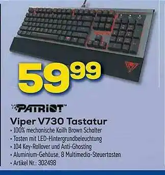 Euronics Berlet Viper V730 Tastatur Patriot Angebot