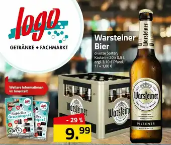 Logo Getränkemarkt Warsteiner Bier Angebot