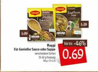 Kupsch Maggi Für Genießer Sauce Oder Suppe Angebot