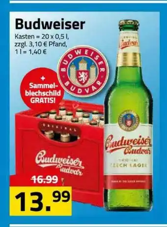 Logo Getränkemarkt Budweiser Angebot