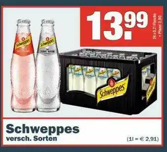 Sobi Getränkemarkt Schweppes Versch. Sorten Angebot