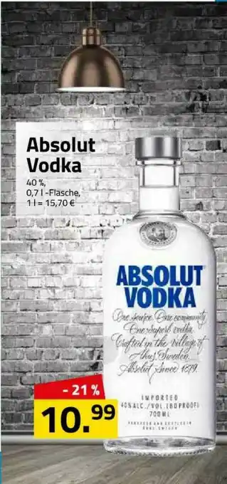 Logo Getränkemarkt Absolut Vodka Angebot